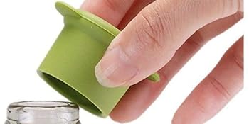 Wine Bottle Caps - Silicone Bottle Covers - Air-Tight Vacuum Seal - Wine Gifts for Women - Set of 4