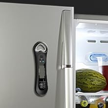 Digital Meat Thermometer for Cooking, Biison Wireless Instant Read Meat Thermometer Waterproof, Backlight, Ultra-Fast Accurate and 180° Folding Probe Kitchen Thermometer for Turkish/Grill