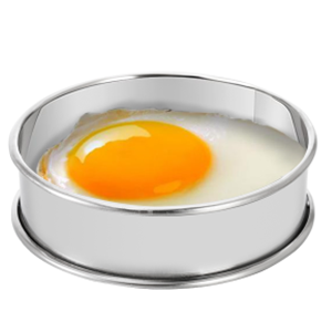 Lyellfe 20 Pieces English Muffin Rings, Stainless Steel Crumpet Rings, 3 Inch Double Rolled Nonstick Muffin Tart Ring Mold for Home Baking, Food Making