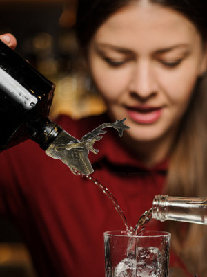 Elk Head Wine Pourer, Deer Head Wine Pourer Bottle Tipping Nozzle Vintage Bottle Stopper for Christmas Party