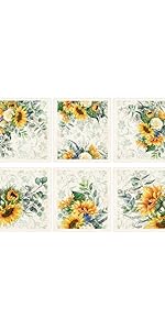 Morigins 6 Pcs Sunflowers Swedish Kitchen Dishcloths Multi Purpose Absorbent Soft Reusable Cleaning Dish Cloths Washable Decorative Tea Towels Bar Hand Towel