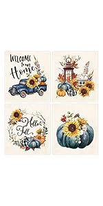 Morigins 6 Pcs Sunflowers Swedish Kitchen Dishcloths Multi Purpose Absorbent Soft Reusable Cleaning Dish Cloths Washable Decorative Tea Towels Bar Hand Towel