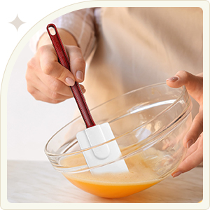 Lounsweer 2 Pcs Rubber Spatula Heat Resistant Silicone Spatula Scraper 10 Inch 14 Inch Commercial Baking Spatulas Set for Kitchen Use Cooking Silicone Cooking Utensils Sets