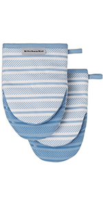 KitchenAid Albany Dishcloth 8 Pack Set, Matte Grey/White, 12