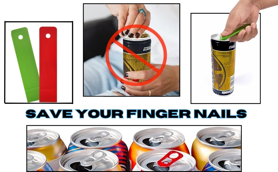 Pop Can Opener – 4 Pack Beer Can Opener, Soda Can Tab Opener, Party Essential Tool, Great Tool for Bartenders