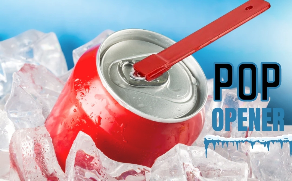 Pop Can Opener – 4 Pack Beer Can Opener, Soda Can Tab Opener, Party Essential Tool, Great Tool for Bartenders