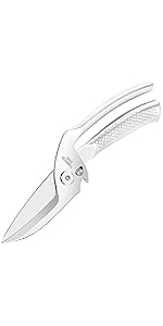 Heavy Duty Poultry Shears Kitchen Salad Scissors for Chicken Turkey Herb Vegetable 2pcs set Black