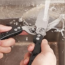 Heavy Duty Poultry Shears Kitchen Salad Scissors for Chicken Turkey Herb Vegetable 2pcs set Black