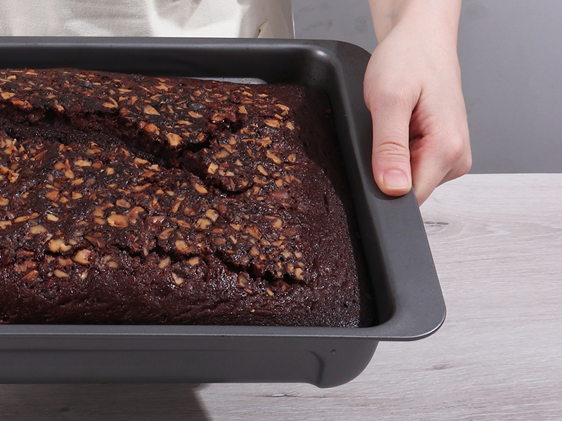 HONGBAKE Bakeware Sets, Baking Pans Set, Nonstick Oven Pan for Kitchen with Wider Grips, 10 Pieces Including Rack, Cookie Sheet, Cake Pans, Loaf Pan, Muffin Pan, Pizza Pan - Grey