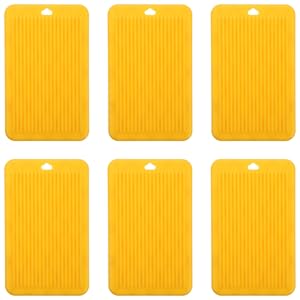 BESTonZON Gnocchi Board 4.92 Inch Pasta Making Tool Set of 12 Lightweight Plastic Kitchen Accessory for Homemade Italian Gnocchi and Dough Shaping