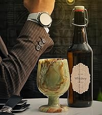 Radicaln Green Onyx Marble Coasters Set of 6 Handmade 3.5