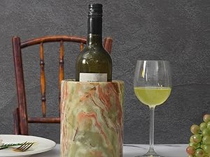 Radicaln Green Onyx Marble Coasters Set of 6 Handmade 3.5