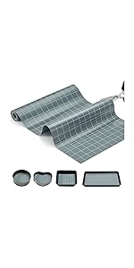 Silicone Baking Mat Roll -12IN x 10FT Non Stick Heat Resistant Food Grade Baking Mats, No Slip Reusable Freeze Dryer Mat,Pastry Mat,Countertop Protector Mat, Washable Oil-Proof Refrigerator Liners