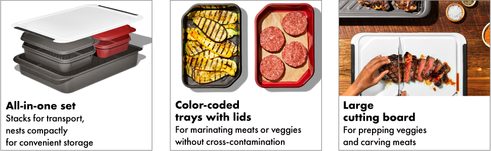 OXO Good Grips Grilling Prep and Carry System