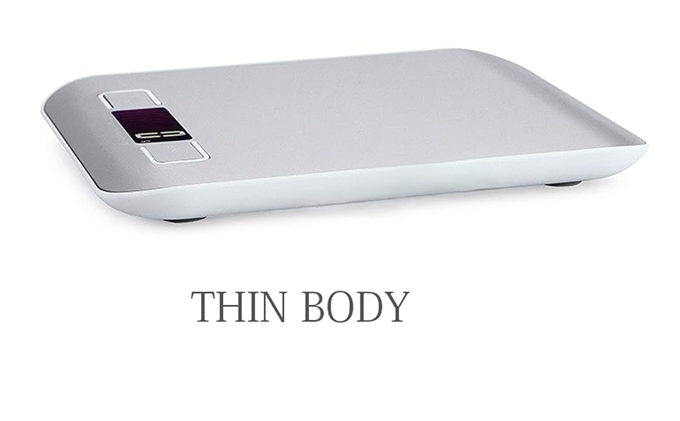 Food Scale, Kitchen Scale, Weight Scale Grams and Ounces for Weight Loss, Baking, Cooking, Keto and Meal Prep, LCD Display, 304 Stainless Steel