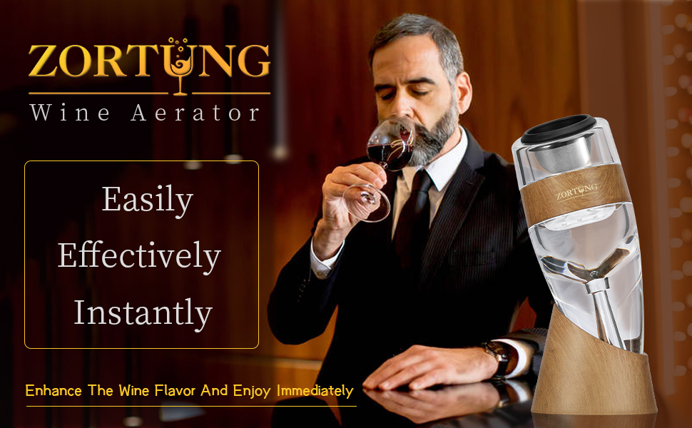 Wine Aerator Decanter Pourer with Strainer for Sediment Stand Travel Bag Diffuser Airarator Filter Aireators Pour Airrater for Red and White Wine Christmas Idea Gifts