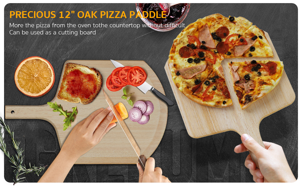 5 PCS Round Pizza Stone Set, 13