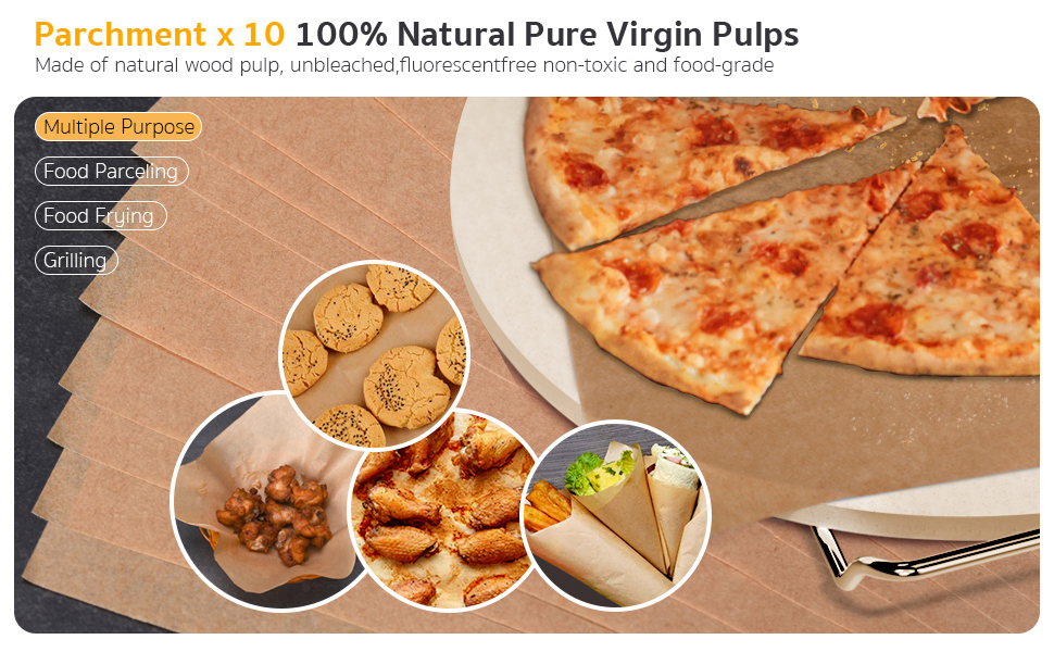 5 PCS Round Pizza Stone Set, 13