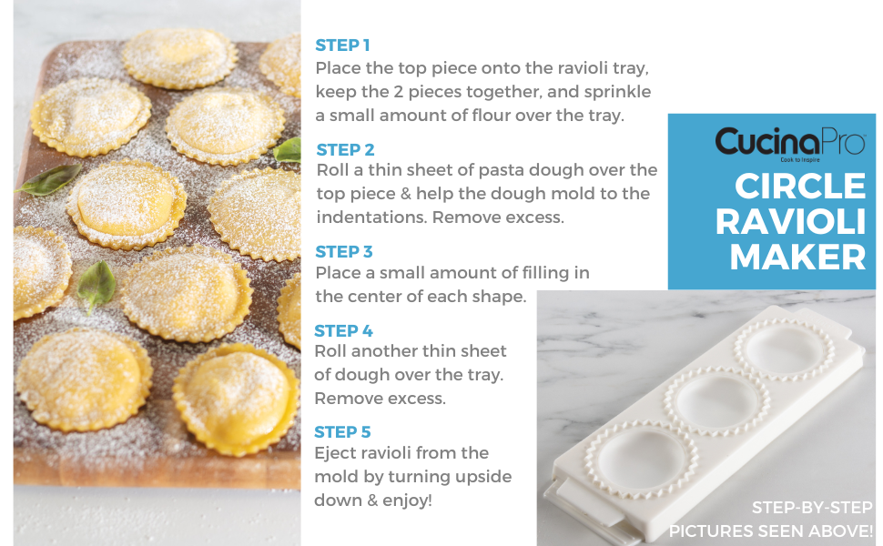 Jumbo Ravioli Molds (2 Pack)- XL 2.5