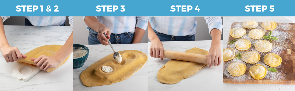 Jumbo Ravioli Molds (2 Pack)- XL 2.5