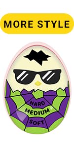 Lasubst Egg Timer for Boiling Eggs that Changes Color When Done, Easter Basket Stuffers for Adults, Tricolor