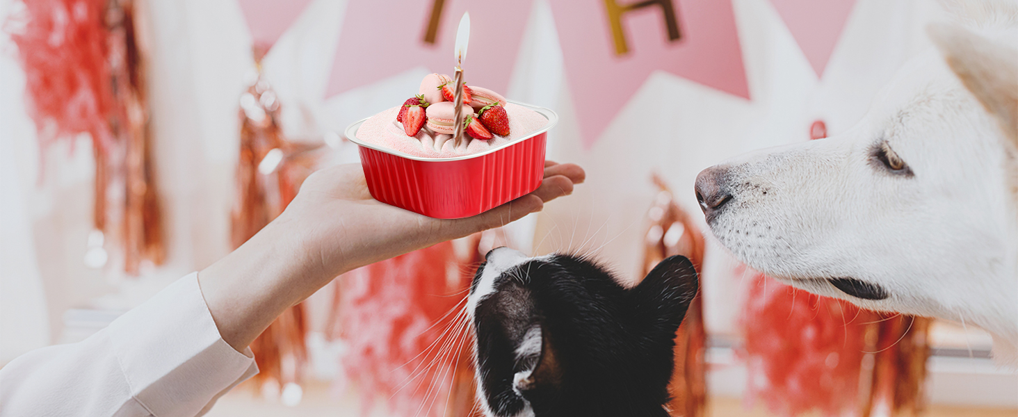 LNYZQUS 10oz Mini Cake Pans With Lids 40 Pack, Aluminum Foil Square Brownie Baking Cups,Disposable 4”x4” Large Cupcake Pan,Jumbo Muffin Tin Ramekins Holders-Pink