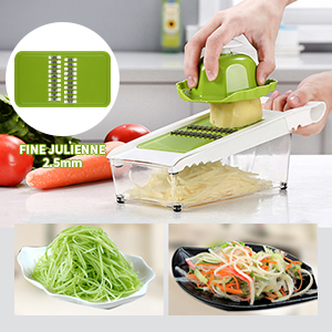 Graters For Kitchen, Cheese Grater with Container, Mandoline Slicer For Kitchen, Vegetable Grater, Carrot Shredder, Julienne Slicer and Peeler, Potato Slicer