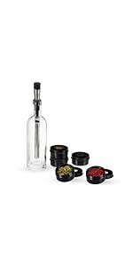 Viski Alchemi Vacuum Insulated Cocktail Shaker with Citrus Reamer, Cap, Strainer for Cold Brew Cocktails, Margarita, Whiskey Sour, Double Walled Stainless Steel Martini Shaker, Home Bar Tools, 18 oz