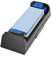 5 Precision Adjust Knife Sharpener- 3-Stage Premium Kitchen Knife Sharpener to Repair, Restore & Polish Blades by Sharp Pebble