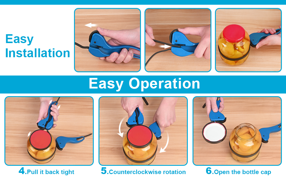 Double-Handle Jar Opener, Manual Jar Openers for Seniors, Gifts for Weak Hands with Arthritis, Patent | Unique Kitchen Gadgets