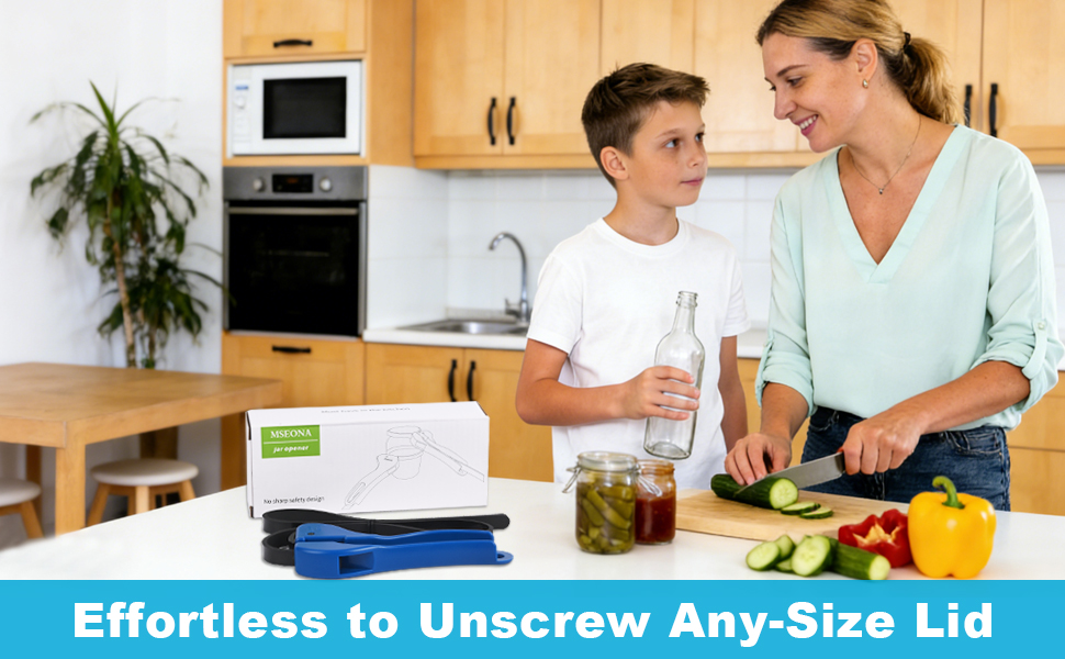 Double-Handle Jar Opener, Manual Jar Openers for Seniors, Gifts for Weak Hands with Arthritis, Patent | Unique Kitchen Gadgets