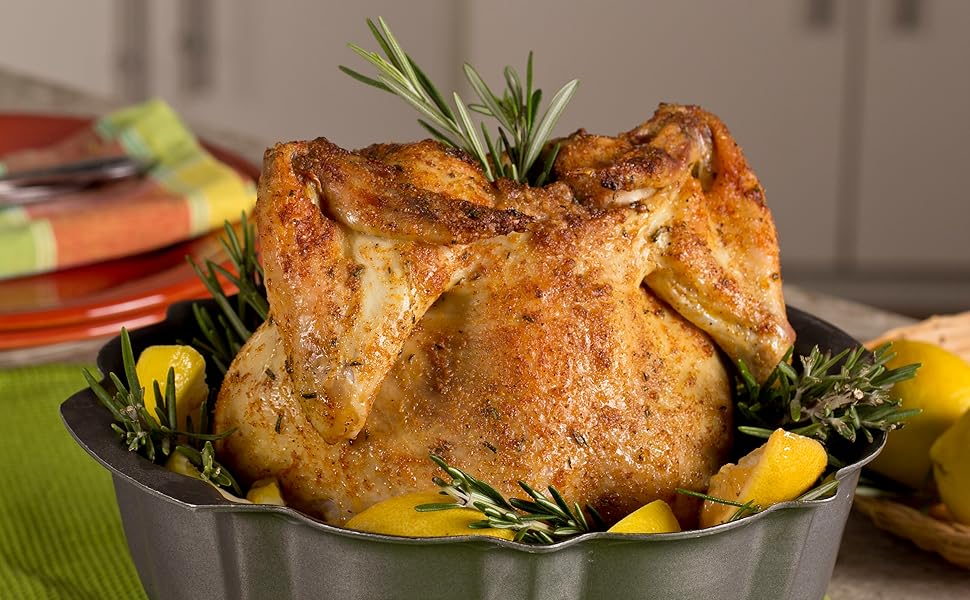 Non-Stick Angel Food Cake Pan, Heavy Duty Baking Pan, Rust-Free Oven Safe Cake Mold for Bundt, Chiffon, Cheesecake - Dishwasher Safe