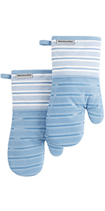 KitchenAid Albany Mini Oven Mitt 2-Pack Set, Honey, 5.5