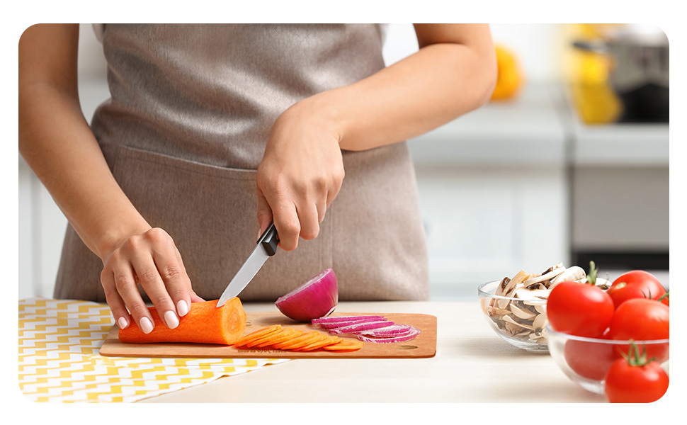 Dishwasher Safe Cutting Board for Kitchen - Large Composite Wood Chopping Board, Thin & Lightweight, Heat Resistant, BPA-Free and Eco-Friendly Cutting Board for Meal Prep, 14.5 x 11.25 Inch (Natural)