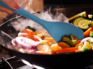 Upgrade Silicone Spatula Spoon Set,VOVOLY Heat Resistant Rubber Spoonula, Seamless Non-Stick Flexible Scrapers for Baking Mixing Tool,3 Pack,