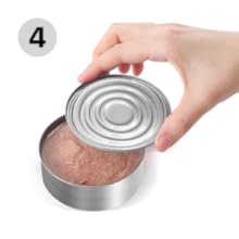 Beneno Can Opener, Manual Side Safe Cut Can Opener Smooth Edge with Durable Sharp Blade, Effort-Saving Knob & Comfortable Non-slip Handle, Brown