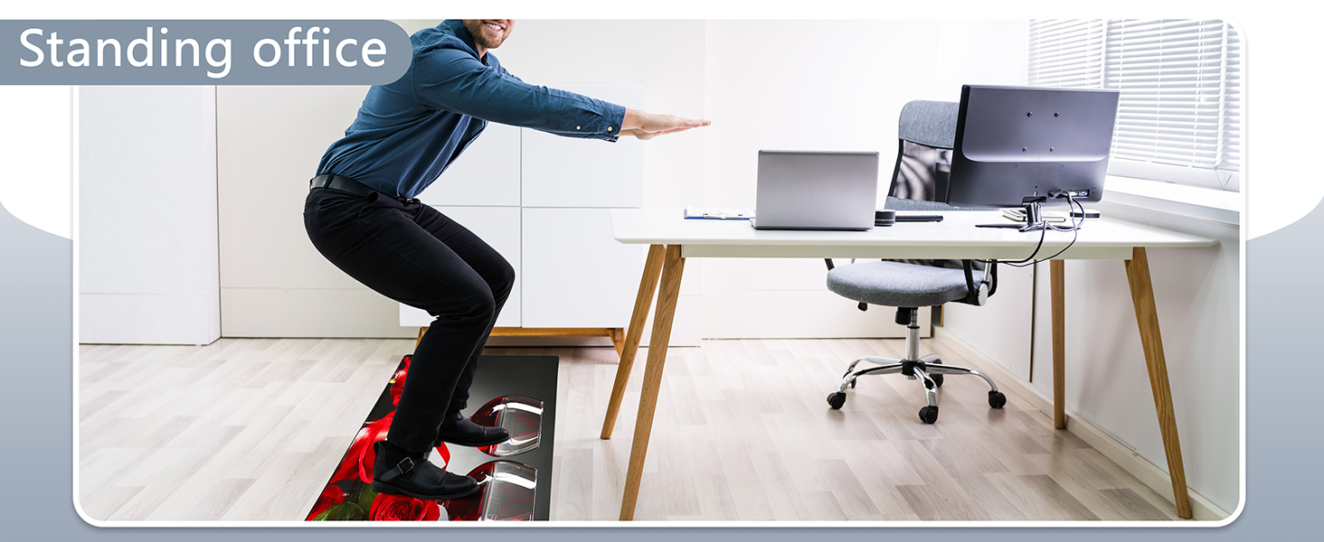 Red Wine Kitchen Rugs and Mats Set of 2 Modern Rose Anti Fatigue Kitchen Floor Mat Non-Skid Washable Kitchen Runner Rug for Kitchen Sink Laundry