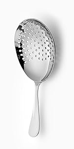 Cocktail Strainer,hawthorne strainer,Stainless Steel Bar Strainer, Bar Tool Drink Strainer with 100 Wire Spring for Professional Bartenders and Mixologists Professional for Bar Restaurant Home