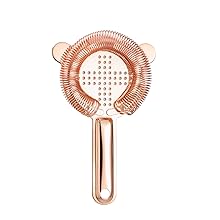 Cocktail Strainer,hawthorne strainer,Stainless Steel Bar Strainer, Bar Tool Drink Strainer with 100 Wire Spring for Professional Bartenders and Mixologists Professional for Bar Restaurant Home