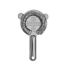 Cocktail Strainer,hawthorne strainer,Stainless Steel Bar Strainer, Bar Tool Drink Strainer with 100 Wire Spring for Professional Bartenders and Mixologists Professional for Bar Restaurant Home