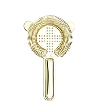 Cocktail Strainer,hawthorne strainer,Stainless Steel Bar Strainer, Bar Tool Drink Strainer with 100 Wire Spring for Professional Bartenders and Mixologists Professional for Bar Restaurant Home