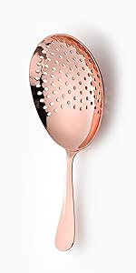 Cocktail Strainer,hawthorne strainer,Stainless Steel Bar Strainer, Bar Tool Drink Strainer with 100 Wire Spring for Professional Bartenders and Mixologists Professional for Bar Restaurant Home