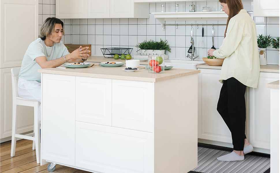 PADOOR Kitchen Mats for Floor, Kitchen Rugs Non Slip Washable, Rubber Backed Kitchen Runner Super Absorbent Kitchen Floor Mat Sink Rug, 20”x47” Grey