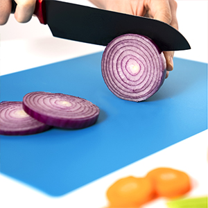 Goodluck 5 Pieces Flexible Cutting Boards, BPA Free Plastic Cutting Boards for Kitchen, Non Slip Cutting Mat for Meat and Vegetables