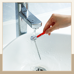 Xuhal 6 Pcs Stainless Steel Kitchen Thermometer with 5 Inch Long Stem 1 Inch Dial Thermometer Milk Frothing Food for Oven Probe Meat Grill BBQ Cooking Chocolate Water(Red)