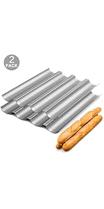 Tiawudi Muffin Top Pan, 4-Cup Hamburger Bun Pan, Large Whoopie Pies Pan, Non-Stick Bakeware for Eggs, Cornbread, Small Cake Layers and Drop Cookies, Set of 3