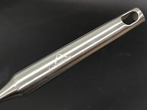 Skimmer Stainless Steel Large Slotted Spoon Colander Strainer Ladle for Cooking Heat Proof Hollow Handle Serving Utensil 14.96 inches