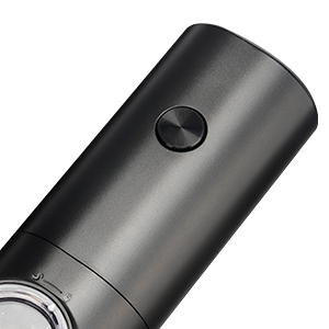 Electric Pepper Grinder or Salt Mill, Battery Powered Automatic Pepper Mill, Ceramic Grinder with Adjustable Coarseness, LED Light, One Hand Operation (1 pack)