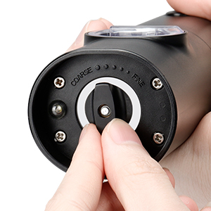 Electric Pepper Grinder or Salt Mill, Battery Powered Automatic Pepper Mill, Ceramic Grinder with Adjustable Coarseness, LED Light, One Hand Operation (1 pack)