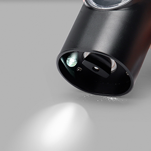 Electric Pepper Grinder or Salt Mill, Battery Powered Automatic Pepper Mill, Ceramic Grinder with Adjustable Coarseness, LED Light, One Hand Operation (1 pack)